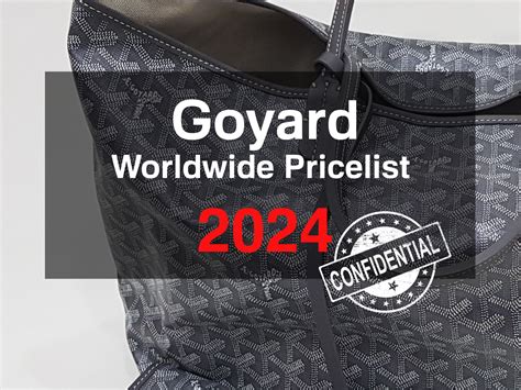 goyard paris price